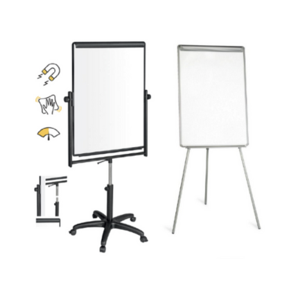 Chevalet magnetique rotatif a roulette