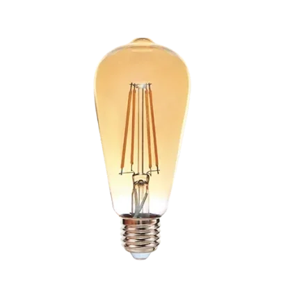 Lampe à filament ambre LED ST64