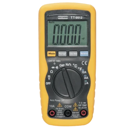 Multimètre numérique portable 600V TT9912