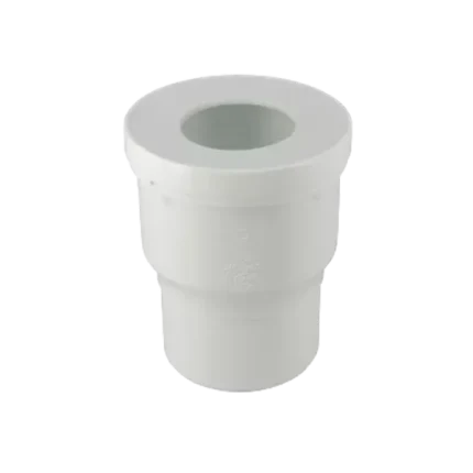 PIPE SORTIE DROITE DE WC, EN PVC BLANC, Ø 100, Ø DM MINI 85, Ø DM MAXI 107
