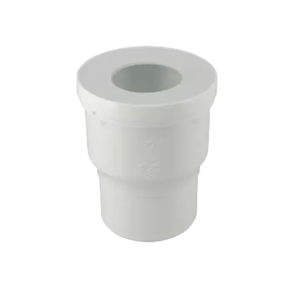PIPE SORTIE DROITE DE WC, EN PVC BLANC, Ø 100, Ø DM MINI 85, Ø DM MAXI 107 PIPE SORTIE DROITE DE WC, EN PVC BLANC, Ø 100, Ø DM MINI 85, Ø DM MAXI 107