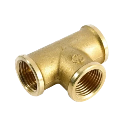 TÉ FEMELLE EN LAITON