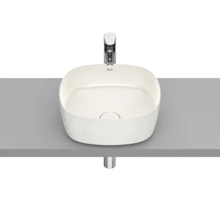 VASQUE À POSER SOFT EN FINECERAMIC® BONDE DE VIDAGE EN CÉRAMIQUE SANS TROP-PLEIN