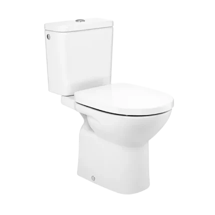 ROUND – WC MONOBLOC EN PORCELAINE VITRIFIÉE AVEC SORTIE HORIZONTALE