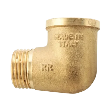 Equerre de raccordement M.F. en laiton jaune