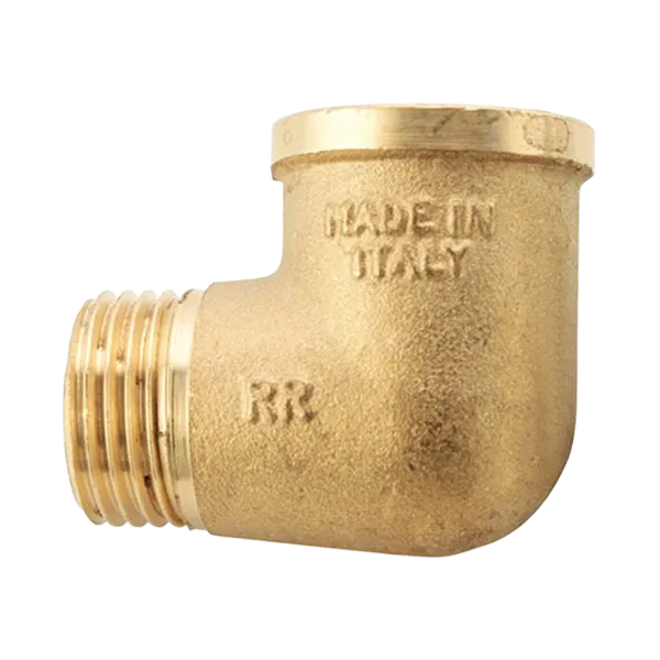 Equerre de raccordement M.F. en laiton jaune Equerre de raccordement M.F. en laiton jaune