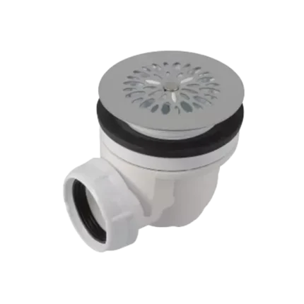 BONDE RECEVEUR DE DOUCHE, Ø 60 MM, SORTIE HORIZONTALE Ø 40 MM À GRILLE