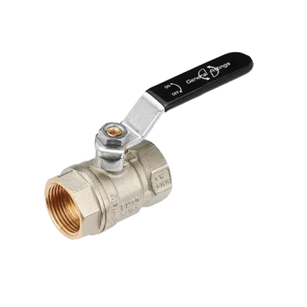 VANNE À SPHÉRE F/F AVEC POIGNÉE EN ACIER