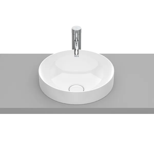 VASQUE SEMI-ENCASTRÉE ROUND EN FINECERAMIC® BONDE DE VIDAGE CÉRAMIQUE INCLUSE SANS TROP-PLEIN VASQUE SEMI-ENCASTRÉE ROUND EN FINECERAMIC® BONDE DE VIDAGE CÉRAMIQUE INCLUSE SANS TROP-PLEIN