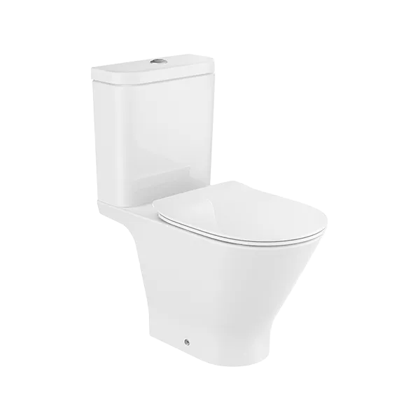 ROUND- PACK WC AU SOL DUAL RIMLESS AVEC ABATTANT SLIM ROUND- PACK WC AU SOL DUAL RIMLESS AVEC ABATTANT SLIM