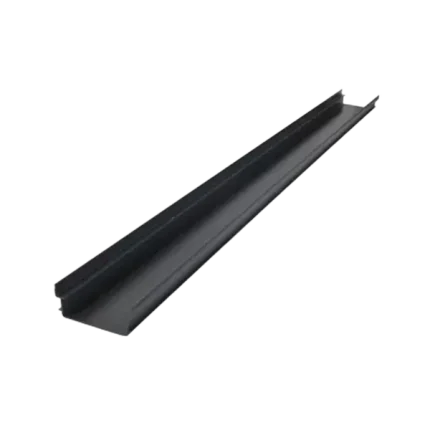 CANIVEAU BAS EN PVC ANTHRACITE, LONGUEUR 3 M