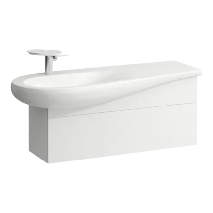 MEUBLE SOUS LAVABO 1200, 1 TIROIR, DÉCOUPE SIPHON GAUCHE, POUR LAVABO H814973