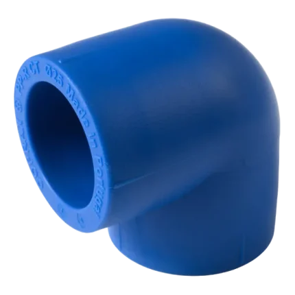 Coude en plastique bleu K 20