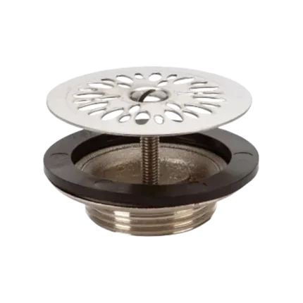 BONDE DE LAVABO, CORPS LAITON, À GRILLE Ø 55 mm, FILTAGE 1″1/4