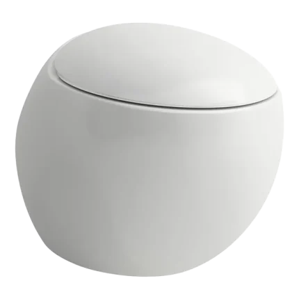 WC SUSPENDU « SANS BRIDE », LAVABLE, SANS REBORD DE CHASSE D’EAU