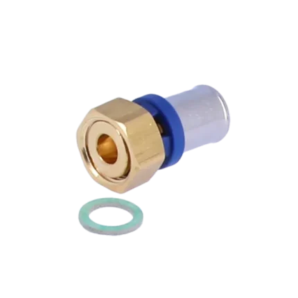 RACCORD DROIT SIÈGE PLAT AVEC BOUCLE AVEC JOINT