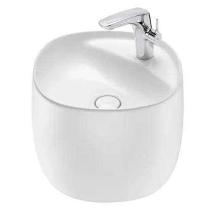 DEMI-LAVABO TOTEM EN FINECERAMIC®