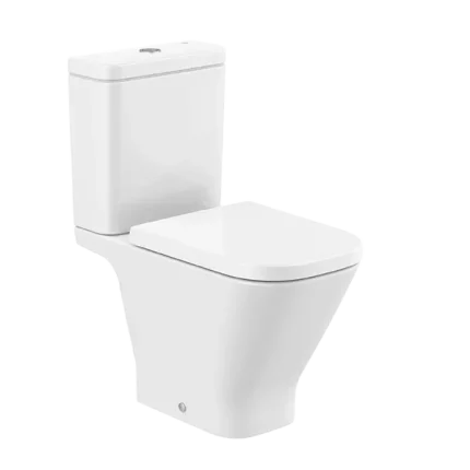 SQUARE- PACK WC RIMLESS AVEC CUVETTE SORTIE DUALE, RÉSERVOIR ET ABATTANT FREIN DE CHUTE