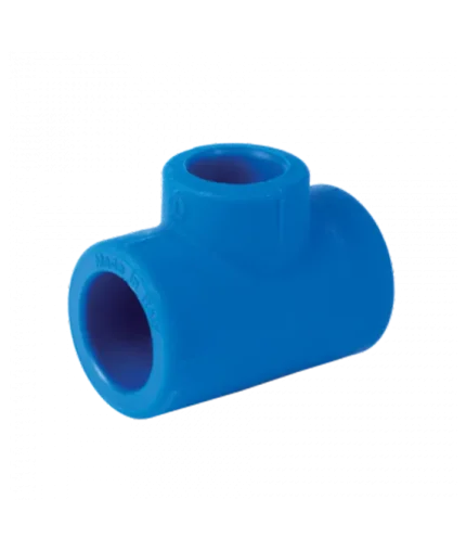 Tuyau en plastique bleu en T K 35