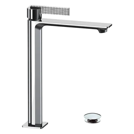 MITIGEUR DE LAVABO HAUT, COMPREND UN VIDAGE CLIC-CLAC AVEC TROP-PLEIN