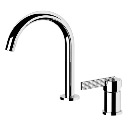 MITIGEUR DE LAVABO À DEUX TROUS. VIDANGE NON INCLUSE