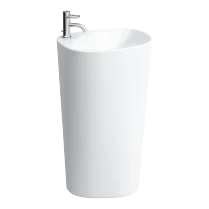 LAVABO AVEC COLONNE INTÉGRÉE, AVEC CONNEXION MURALE