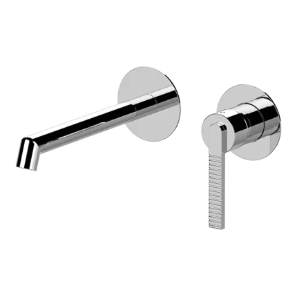 MITIGEUR LAVABO À ENCASTRER EN LAITON CHROMÉ