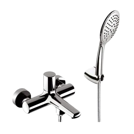 MITIGEUR BAIN-DOUCHE EXTÉRIEUR AVEC DOUCHETTE ET FLEXIBLE 150CM