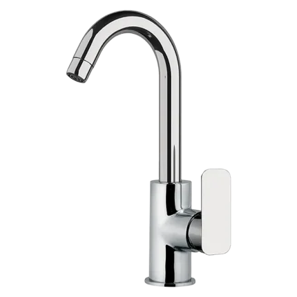 MITIGEUR ÉVIER MONOTROU AVEC BEC MOBILE COURTE, TYPE DE LUXE